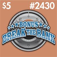 Bonus Break the Bank, Texas scratch ticket game 2430