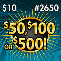 $50, $100 OR $500!, Texas scratch ticket game 2650