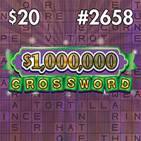 $1,000,000 CROSSWORD, Texas scratch ticket game 2658