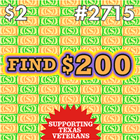 Find $200, Texas scratch ticket game 2715