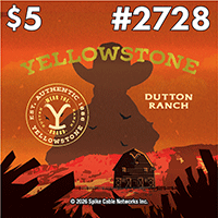 Yellowstone, Texas scratch ticket game 2728