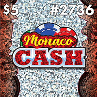 Monaco Cash, Texas scratch ticket game 2736