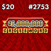 $1,000,000 Crossword, Texas scratch ticket game 2753