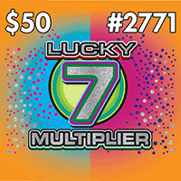 Lucky 7 Multiplier, Texas scratch ticket game 2771